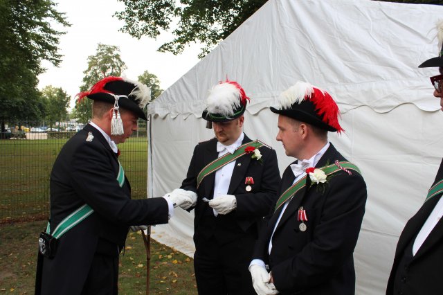 Emfang H.G. Egerlandt und Vereidigung S. Loskamp