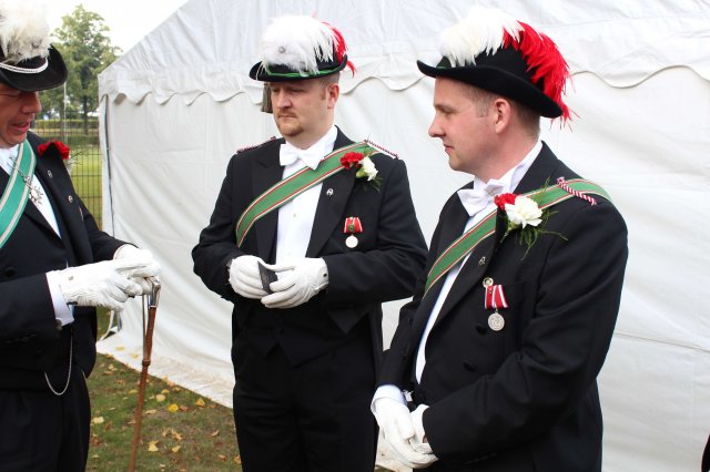 Emfang H.G. Egerlandt und Vereidigung S. Loskamp